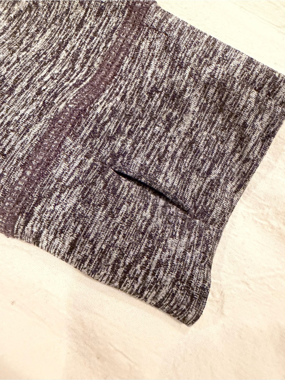 Women's Grey Long-Sleeve V-Neck Performance Top - Picture 10 of 12